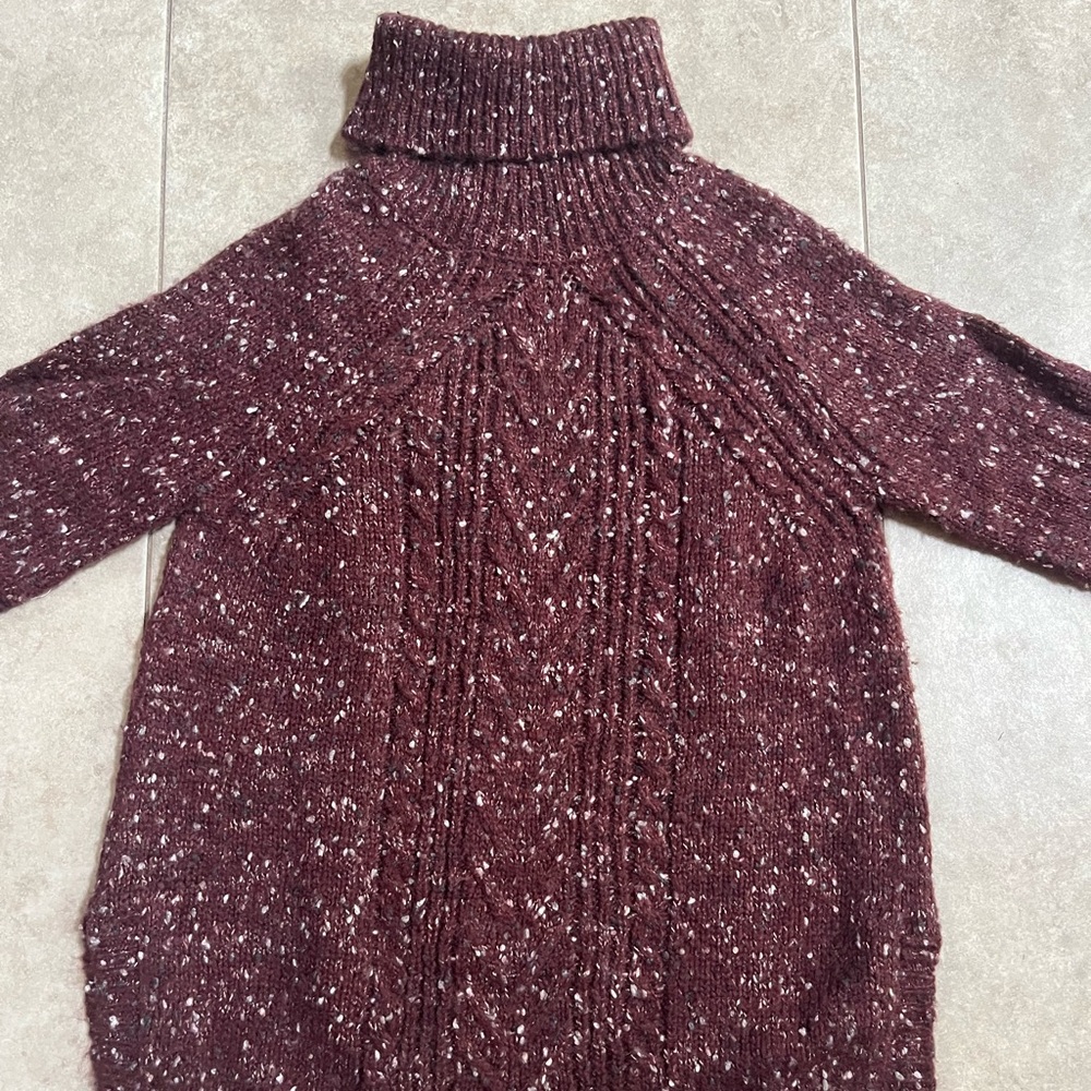 Sanctuary Confetti Knit Burgundy Sweater  Size Small